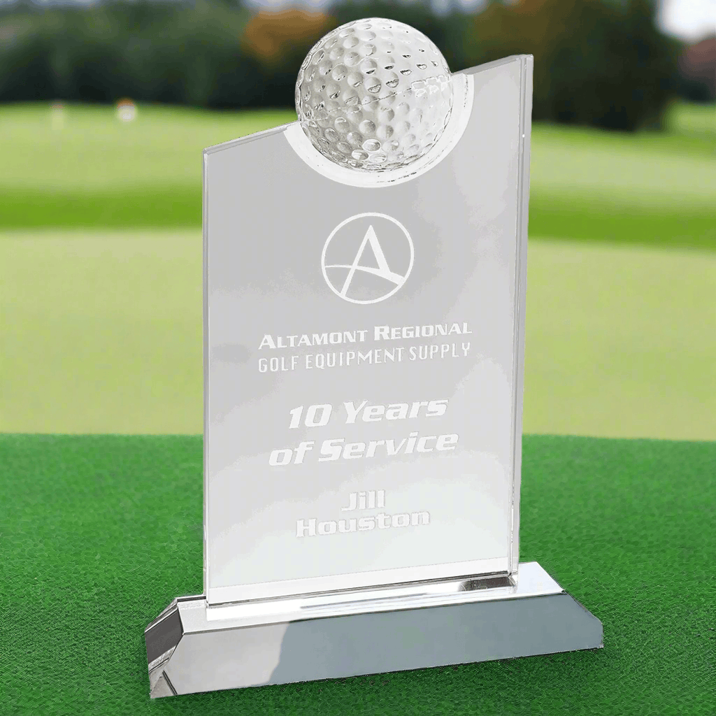 Crystal Slant Golf Tablet The Trophy House, Inc.