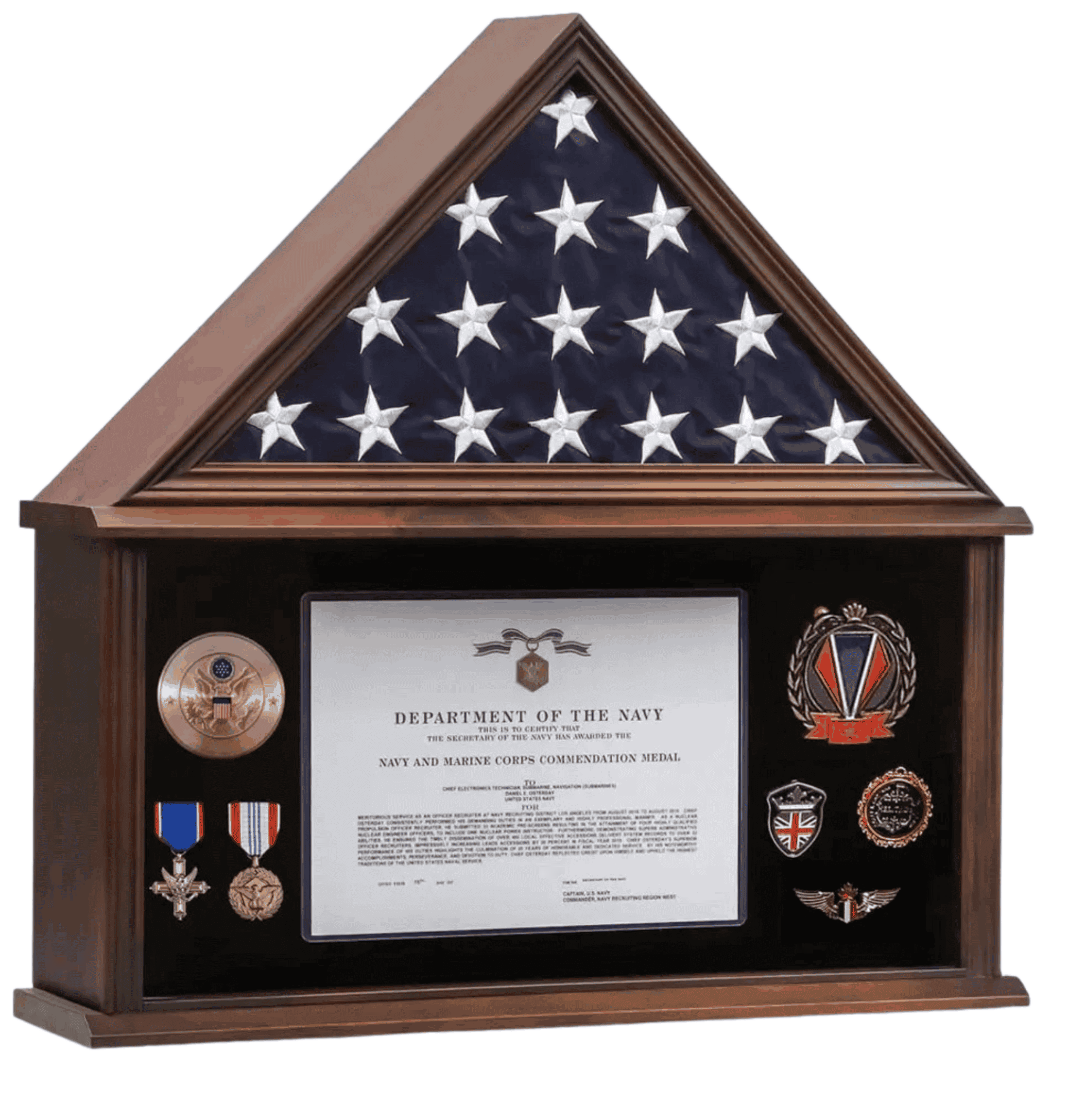 Memorial Flag Case The Trophy House, Inc.