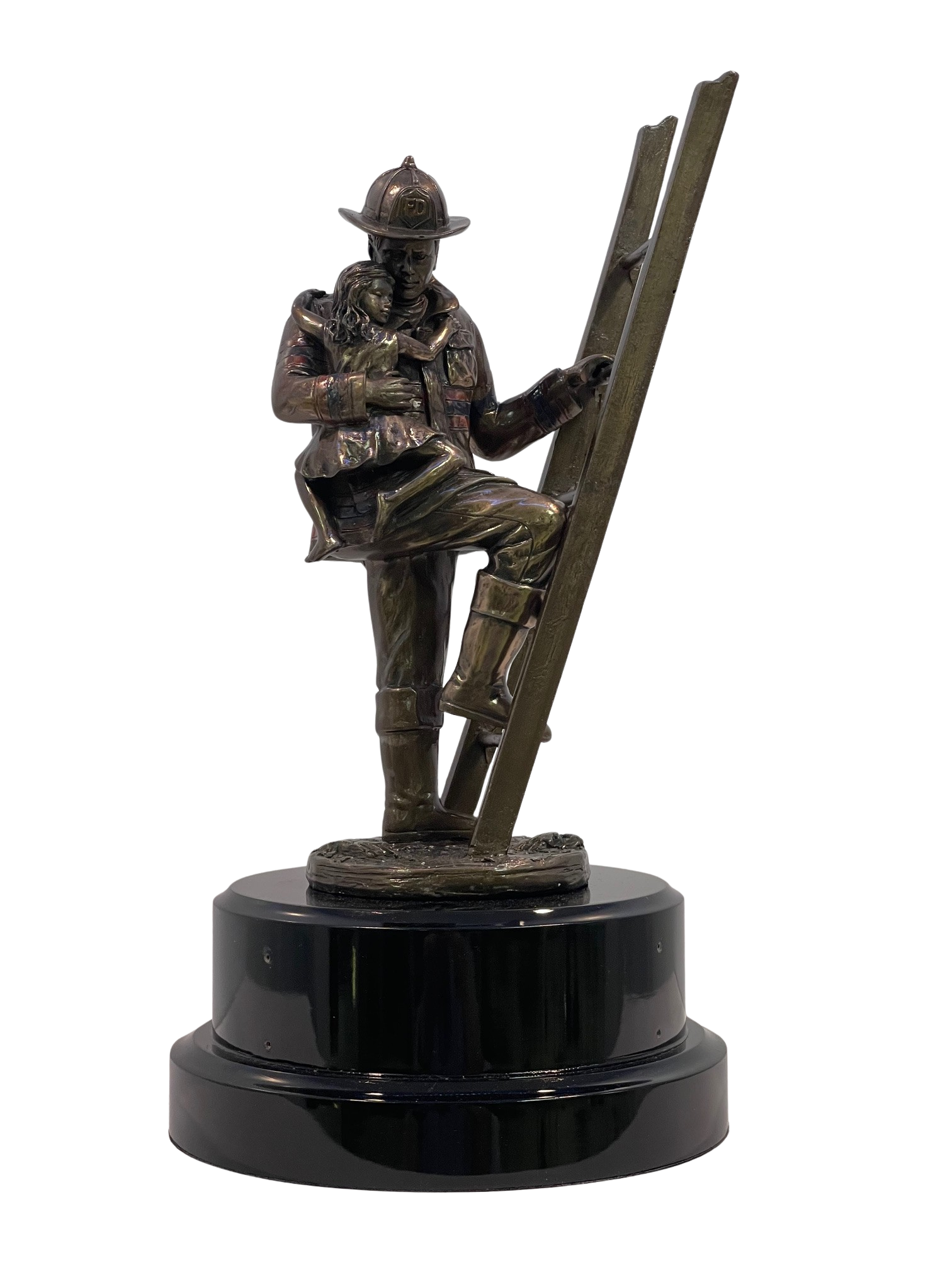 Fireman Rescue Statue