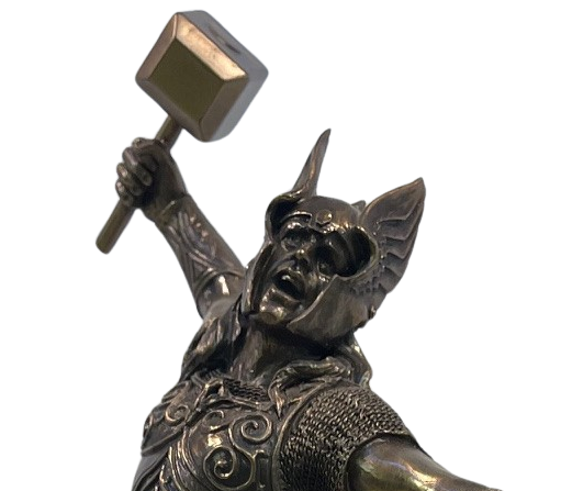 Thor with Hammer Statue