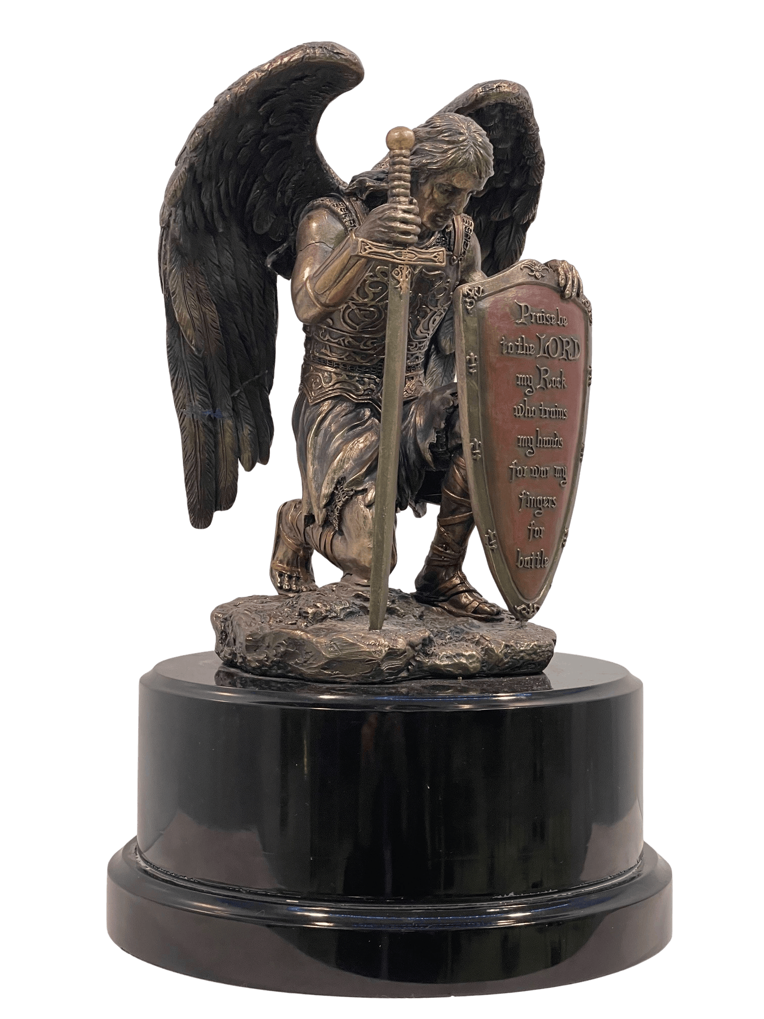 Praise Be to The Lord Statue on Base The Trophy House, Inc.
