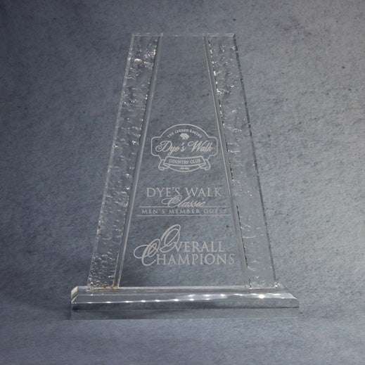 Acrylic Tower with Crinkle Edge