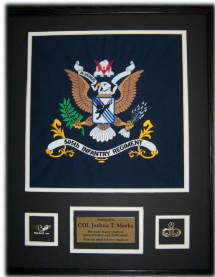 Framed Battalion Colors