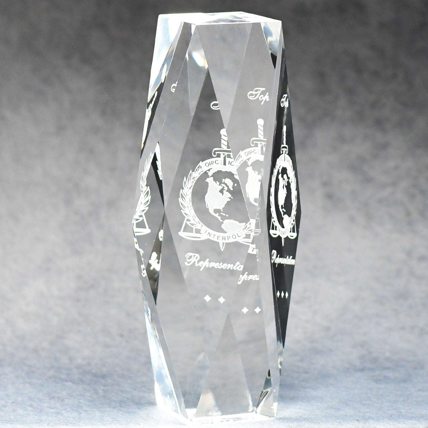 Multi-Faceted Optic Crystal Tower