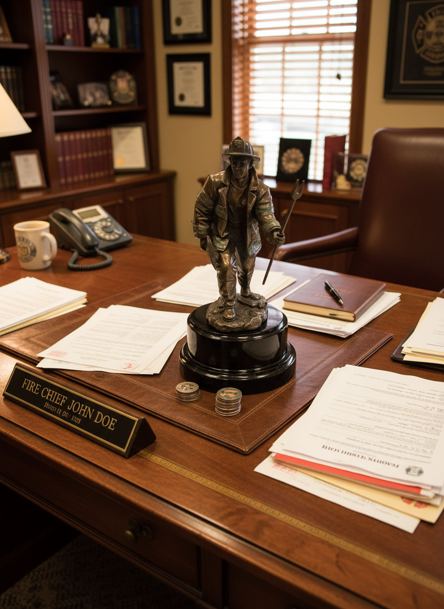 Fireman Fighting Fire