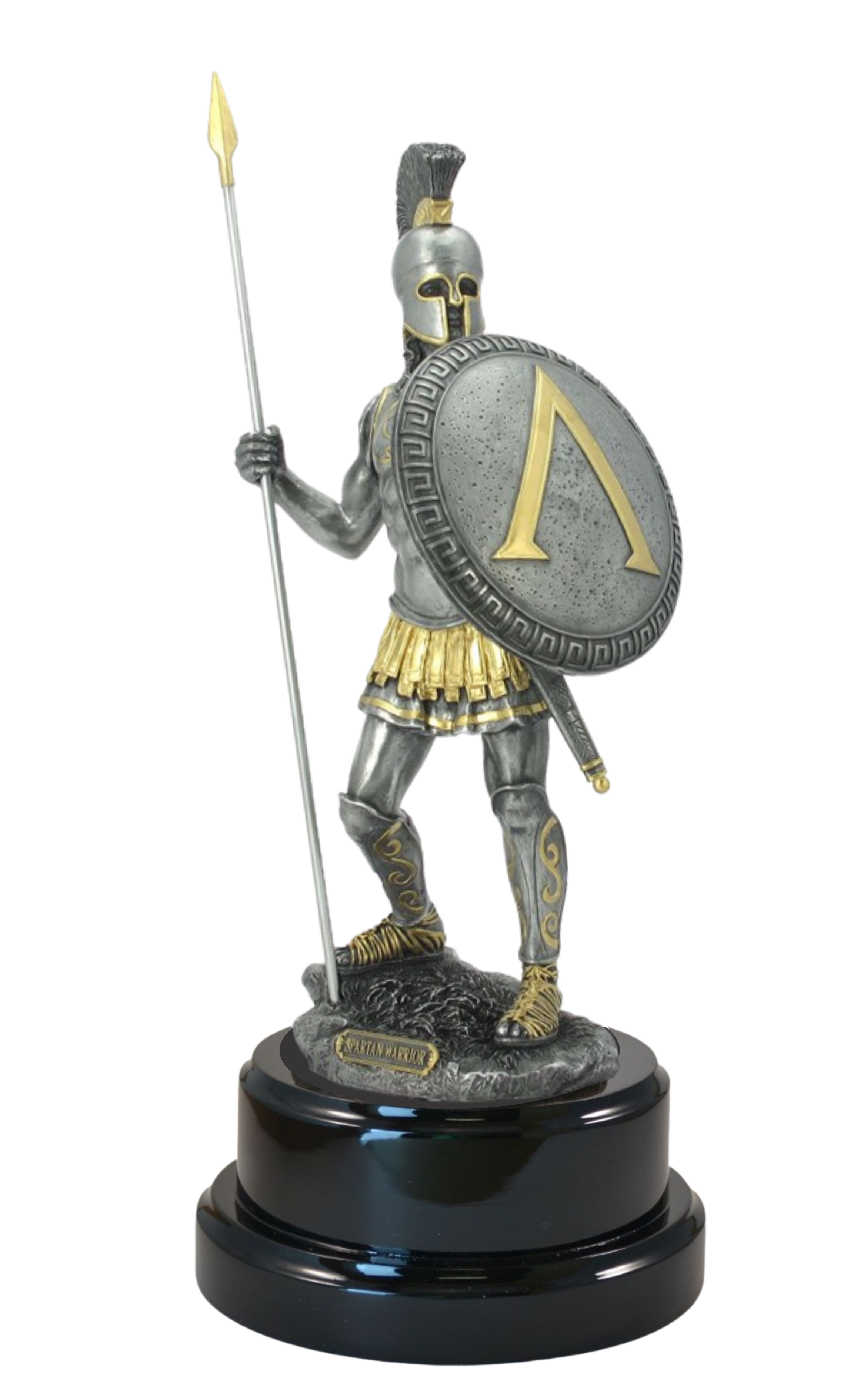 Spartan Warrior with Spear and Hoplite Shield