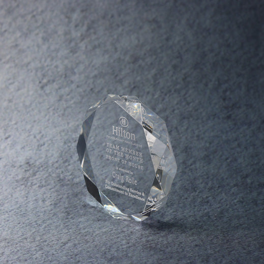 Multi-Faceted Acrylic Paperweight