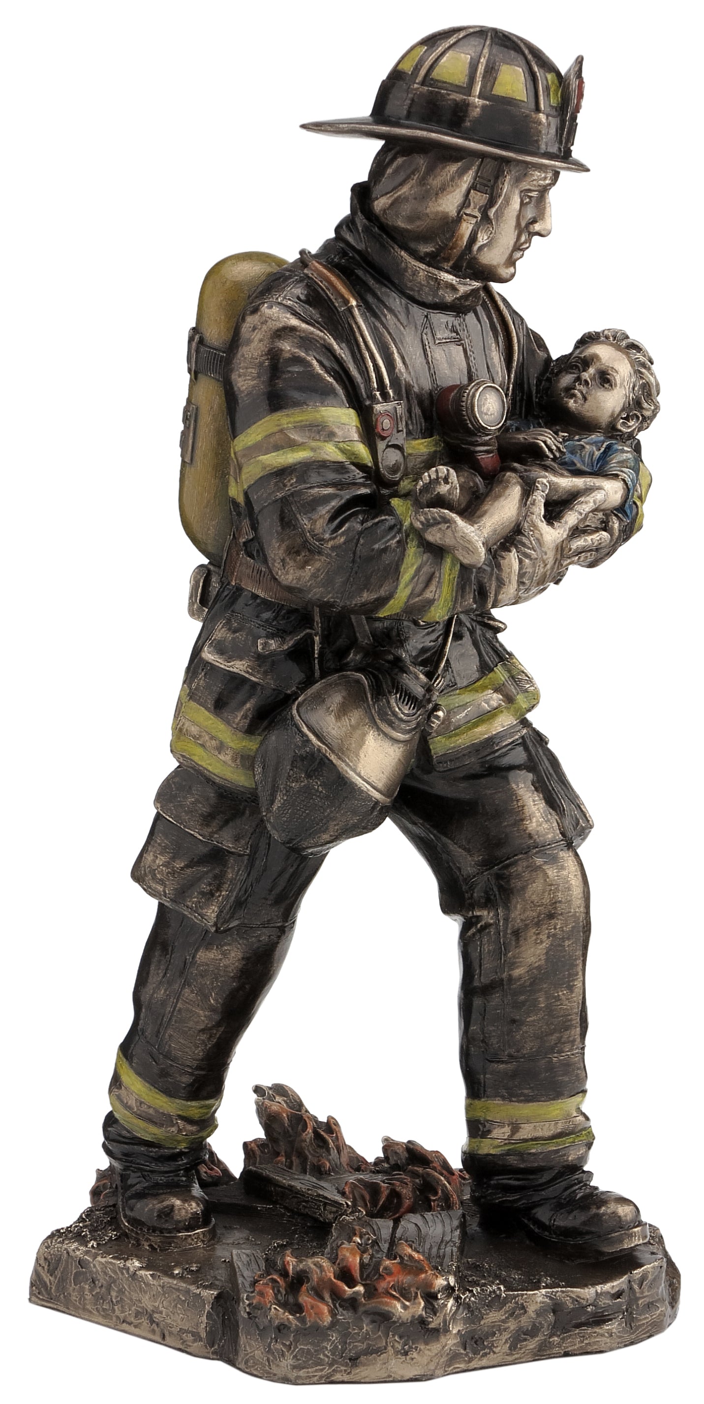 Fireman Carrying Child